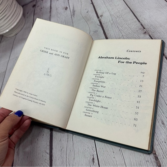 vintage 1960 Abraham Lincoln for the people by anne colver Discovery Book - Picture 8 of 9